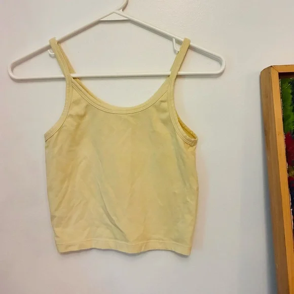 Arq + Dazed But Amazed collab Cropped Tank Top in Yellow size small - Picture 4 of 5